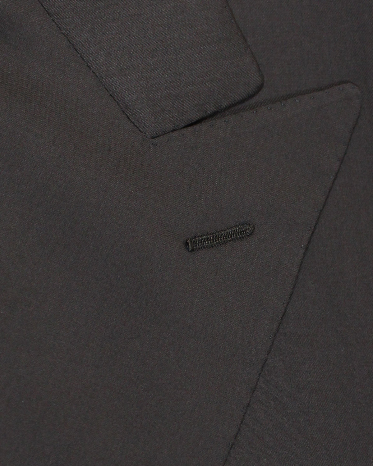 Cesare Attolini Suit Dark Brown Double Breasted Peak Lapel