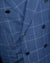 Cesare Attolini Suit Dark Blue Windowpane Double Breasted 