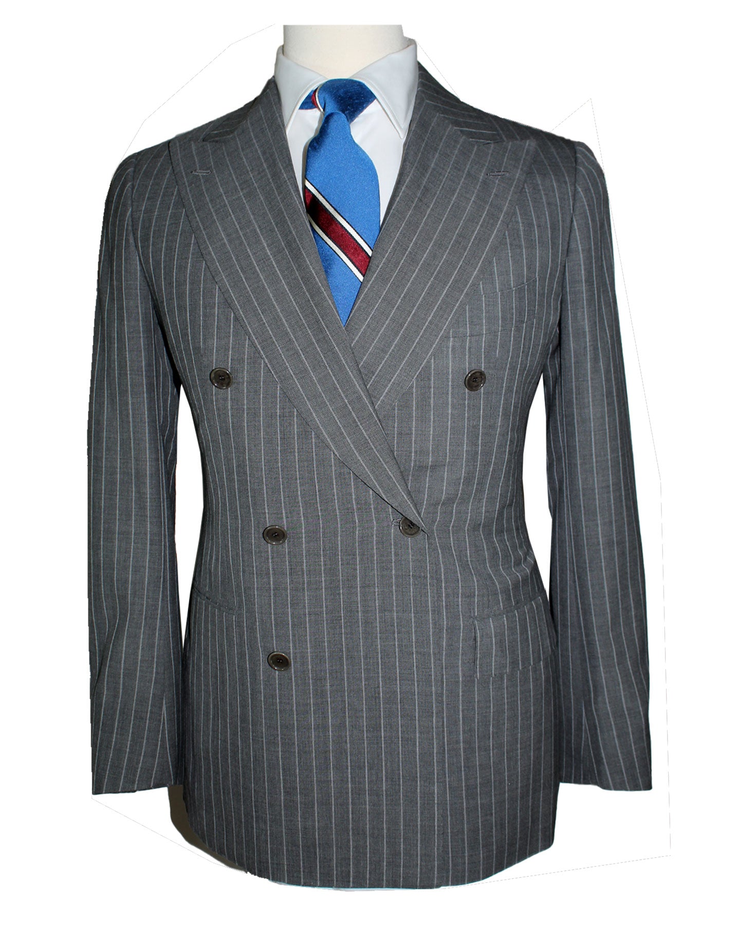 Cesare Attolini Suit Gray Stripes