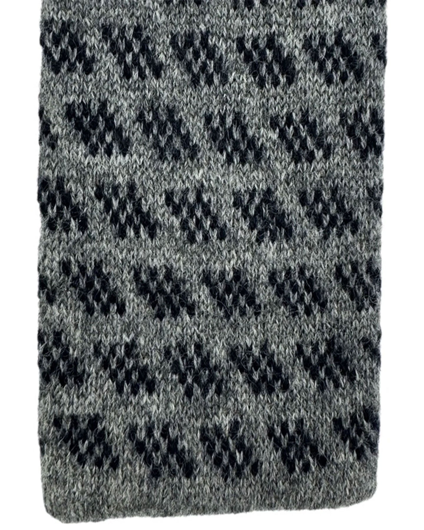 Cesare Attolini Cashmere Gray Textured Knit Tie