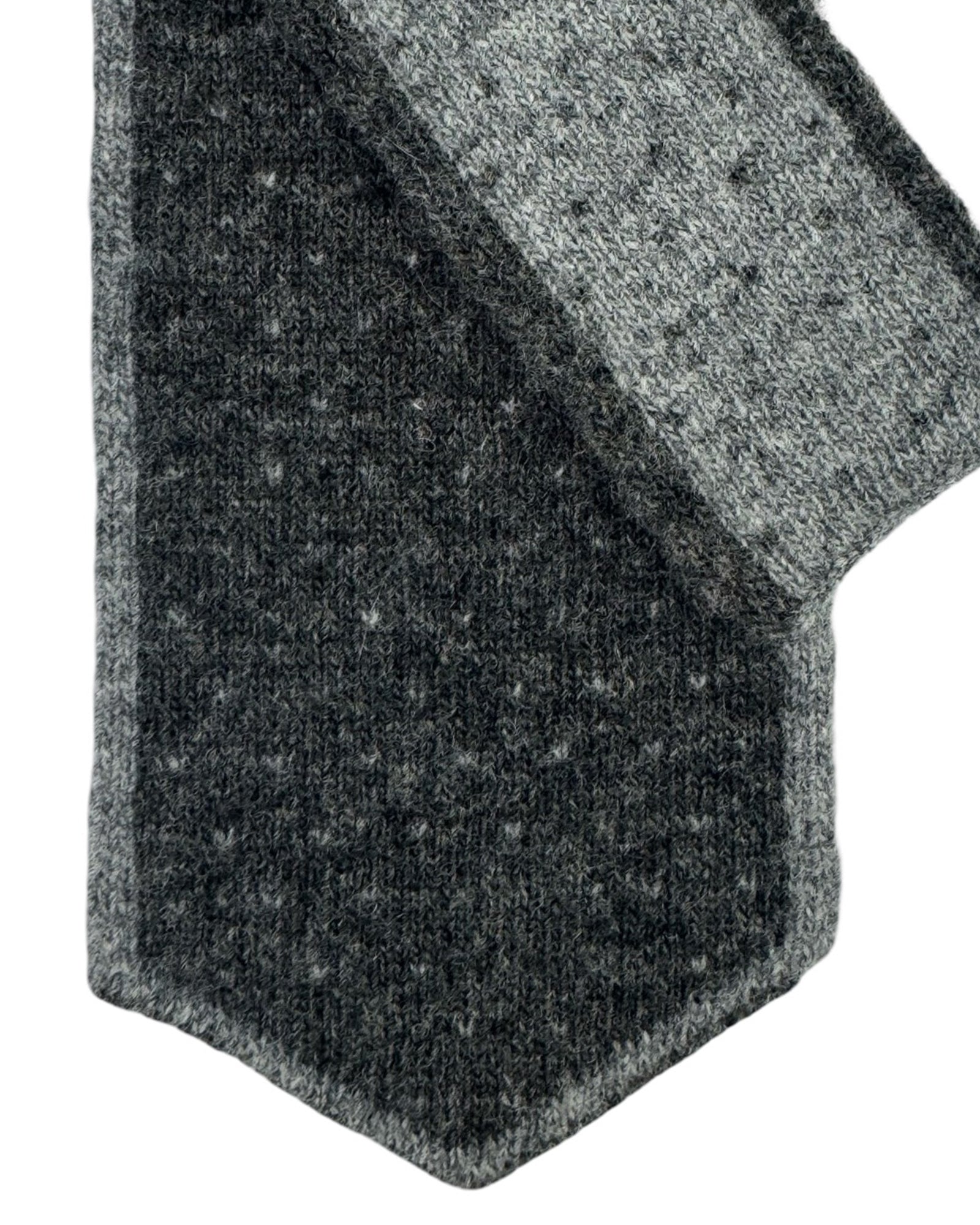 Cesare Attolini Wool Cashmere Tie Gray