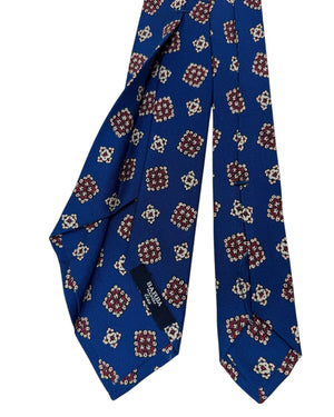 Barba Sevenfold Tie Royal Blue Brown Design