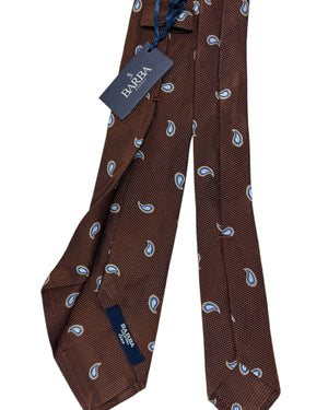 Barba Sevenfold Tie Dark Brown Mini Paisley