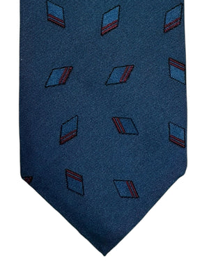 Barba Sevenfold Tie Midnight Blue Diamonds