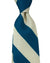 Barba Sevenfold Tie White Silver Teal Stripes Design - Sartorial Neckwear