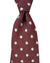 Barba Sevenfold Tie Bordeaux Silver Mini Floral Design - Sartorial Neckwear