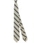 Barba Sevenfold Tie White Brown Gray Stripes Design - Sartorial Neckwear