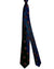 Barba Sevenfold Tie Midnight Blue Magenta Medallions Design - Sartorial Neckwear