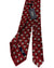 Barba Sevenfold Tie Dark Red Geometric Design - Sartorial Neckwear