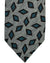 Barba Sevenfold Tie Gray Turquoise Diamonds Design - Sartorial Neckwear