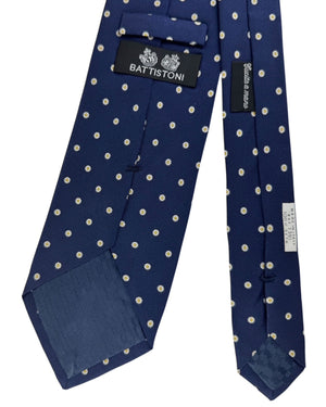 Battistoni Silk Tie Navy Mini Flowers SALE