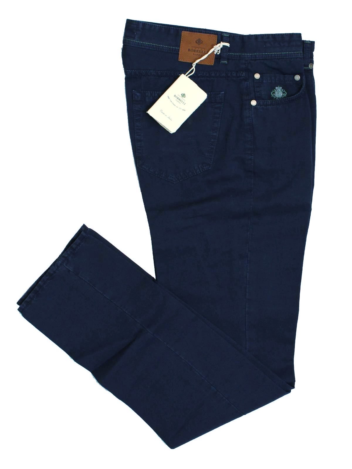 Luigi Borrelli Pants 5 Pocket Navy
