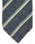 Luigi Borrelli Tie Blue Green Silver Stripes