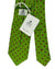 Luigi Borrelli Tie Lime Green Tie Red Mini Flowers Dots