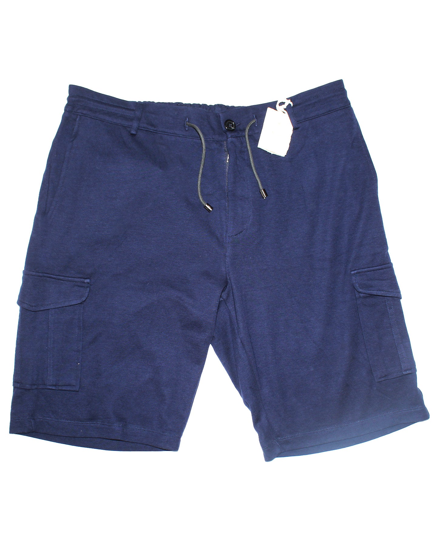 Luigi Borrelli Jogger Shorts Navy Cargo Slim Fit 