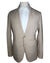 Luigi Borrelli Sport Coat Beige Stripes Wool Silk