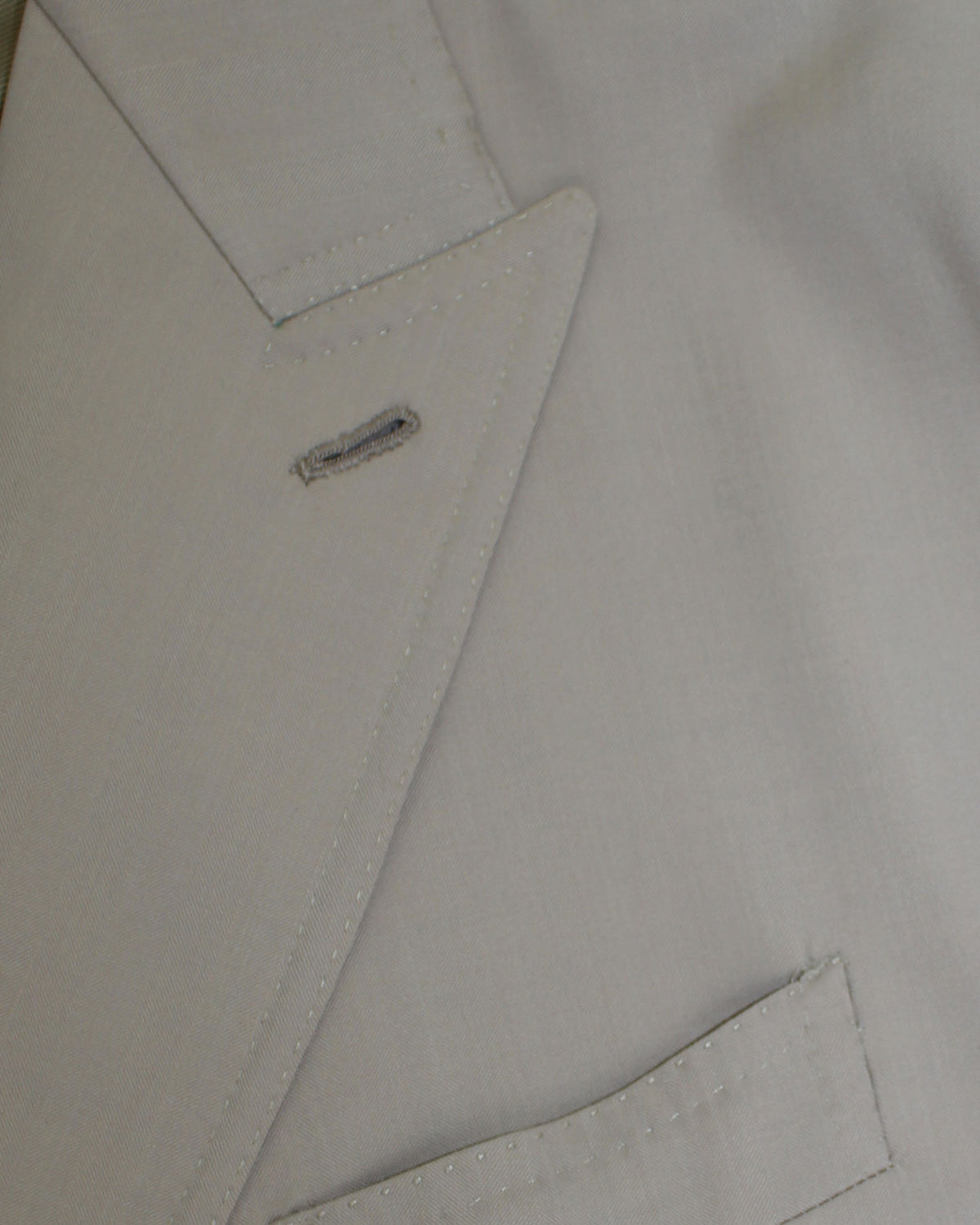 Luigi Borrelli Sport Coat Beige Double Breasted Peak Lapel EU 50/ US 40