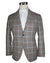 Luigi Borrelli Sport Coat White Blue Brown Houndstooth EU 50/ US 40 Unlined