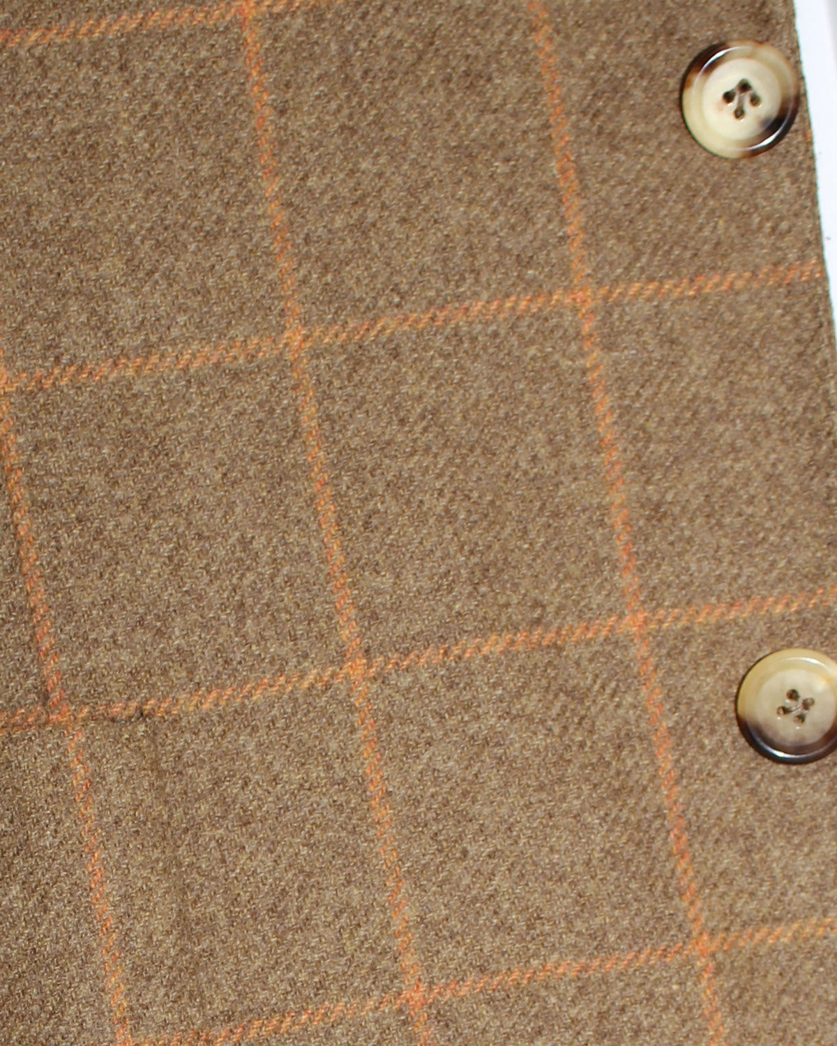 Luigi Borrelli Wool Sport Coat Brown Windowpane