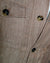 Luigi Borrelli Coat Brown Gray Wool Linen 