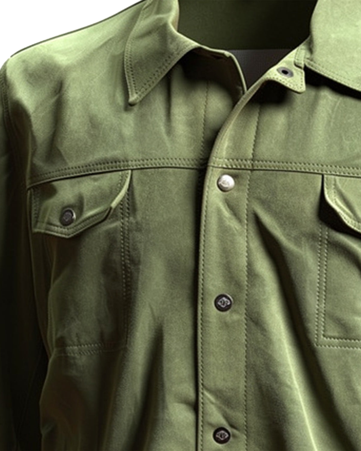 Luigi Borrelli Suede Leather Jacket New