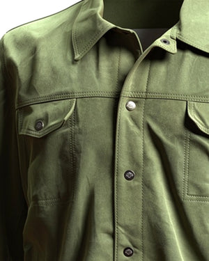 Luigi Borrelli Suede Leather Jacket New