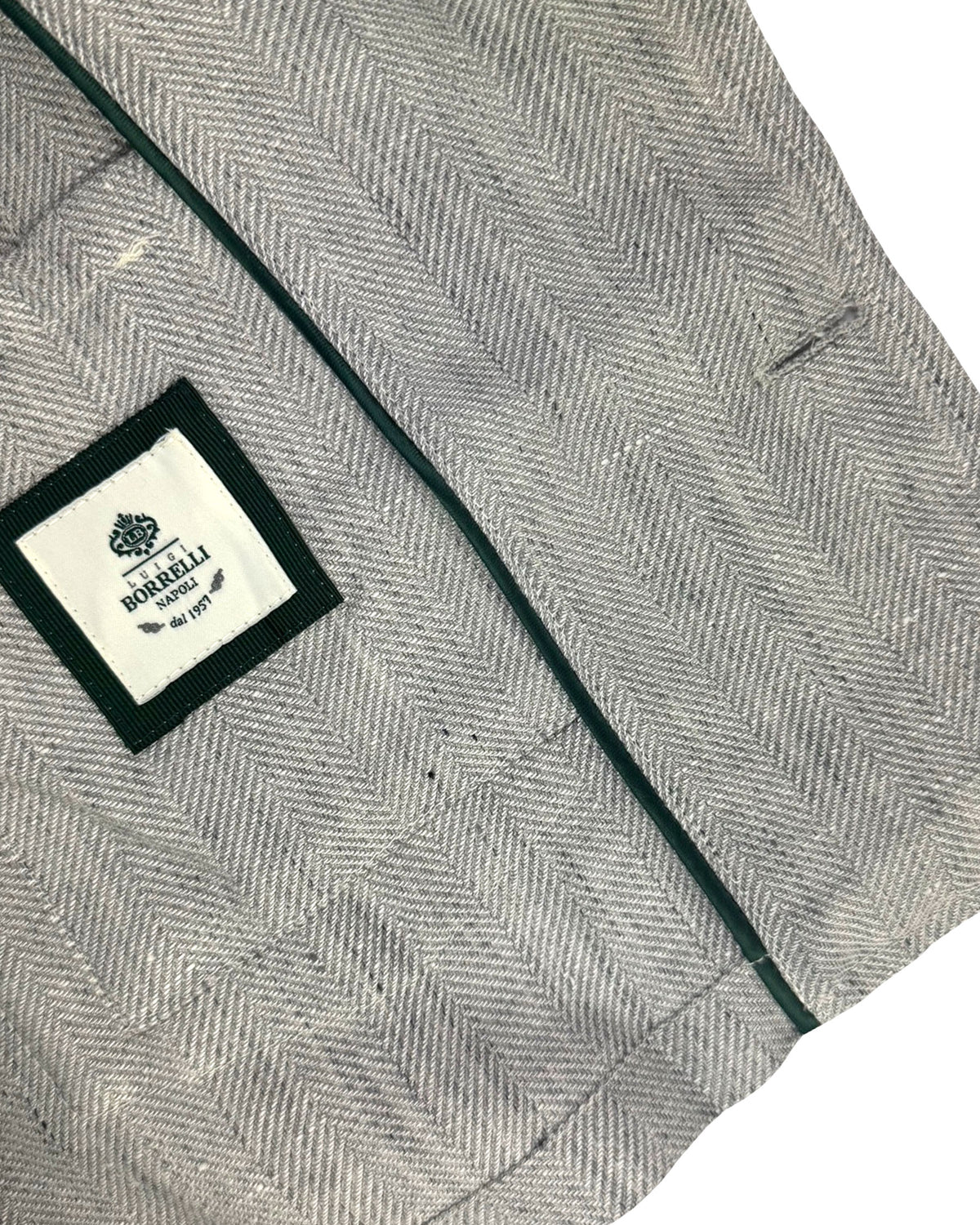 Jacket  Borrelli Coat Gray Wool Linen