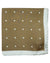 Luigi Borrelli Silk Pocket Square Brown White Dots