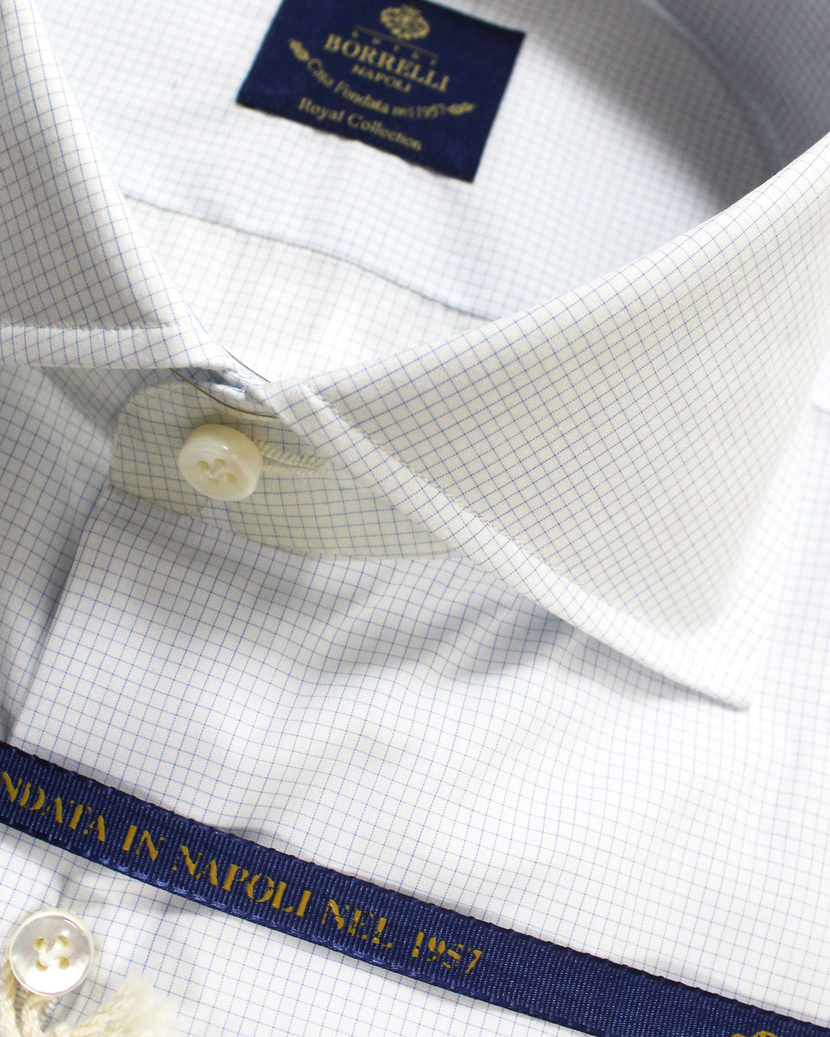 Luigi Borrelli Dress Shirt ROYAL COLLECTION Whi