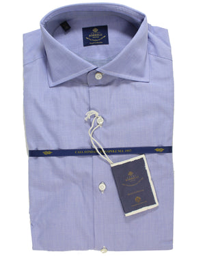 Luigi Borrelli Dress Shirt Blue Gray - 38 - 15 Royal Collection