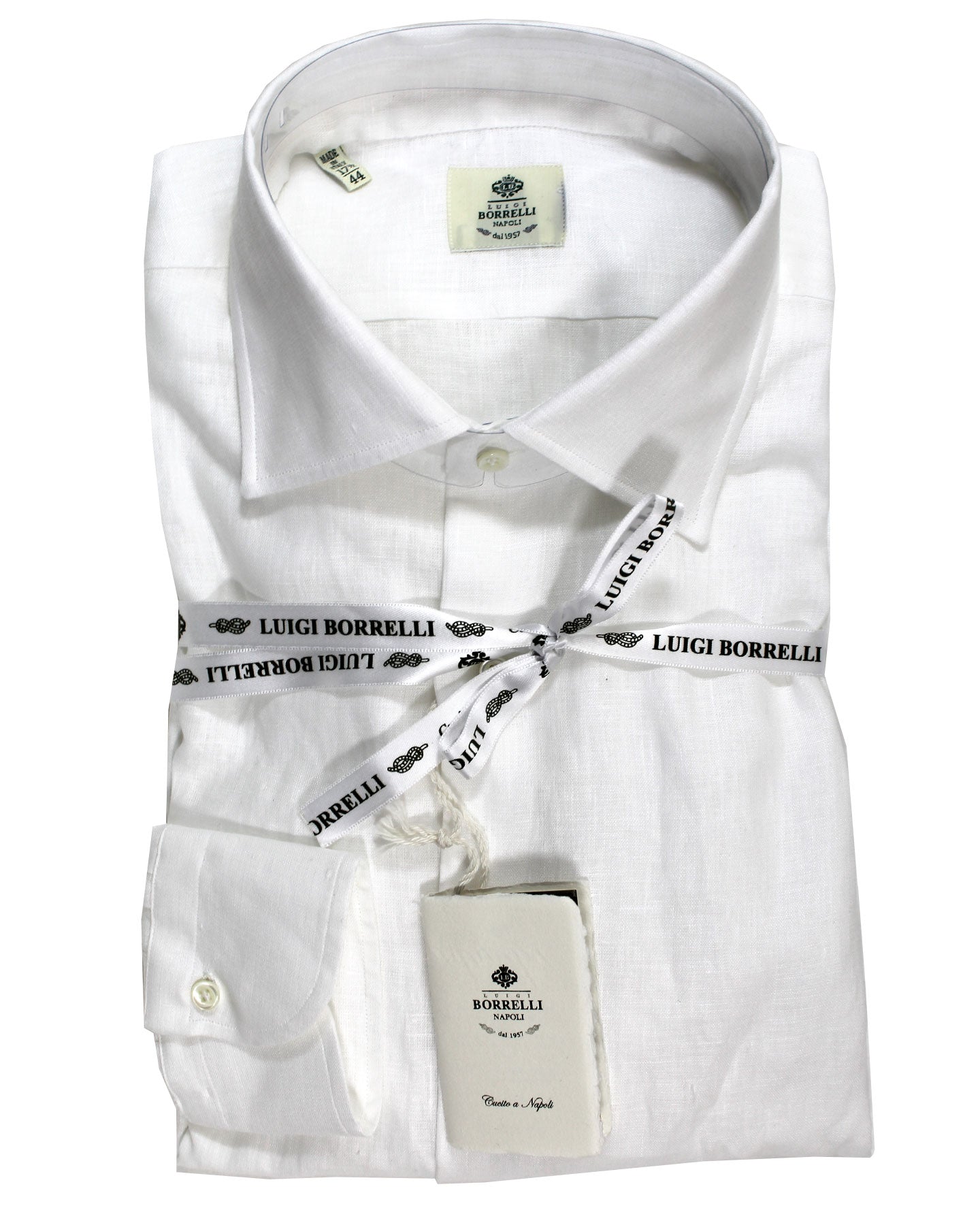 Luigi Borrelli Linen Shirt White