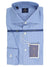 New Luigi Borrelli Dress Shirt ROYAL COLLECTION - Blue White New