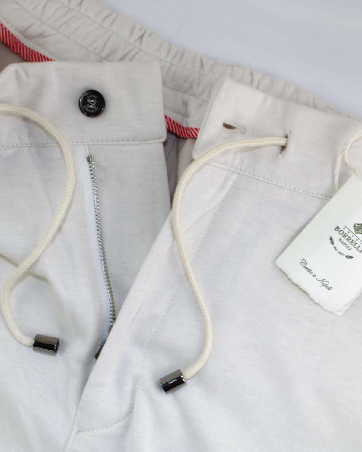 Luigi Borrelli Jogger Shorts White Sports 