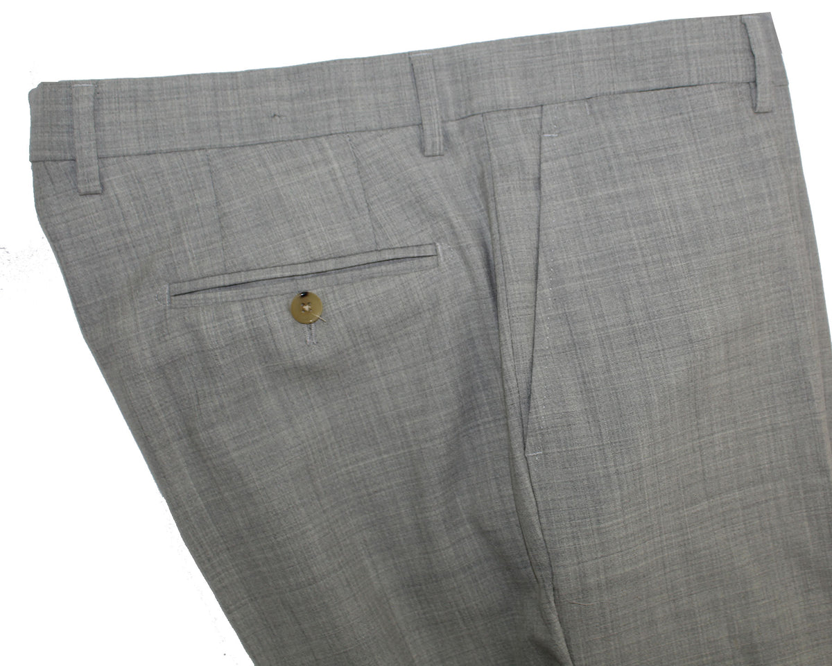 Luigi Borrelli Dress Pants Gray EU 52/ US 36 Wool Silk