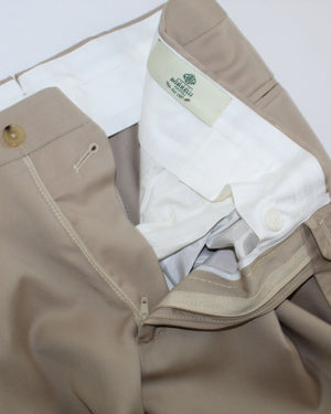 Luigi Borrelli Suit Beige Double Breasted Peak Lapel EU 52/ US 42