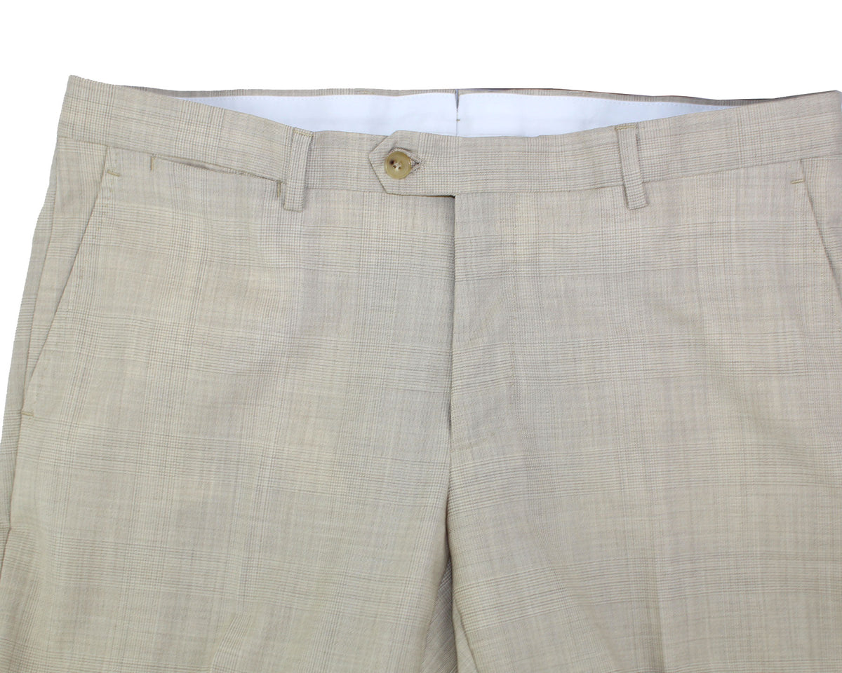 Luigi Borrelli Suit Beige Plaid EU 52/ US 42 L