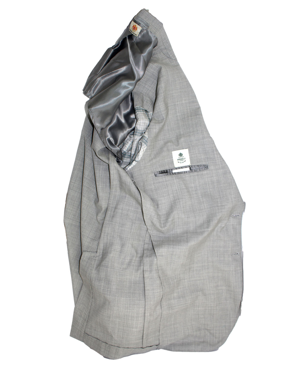 Luigi Borrelli Sport Coat Gray EU 54/ US 44 Wool Silk