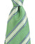 Luigi Borrelli Silk Tie Mint Green Stripes