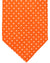 Luigi Borrelli Silk Tie Orange Micro Dots