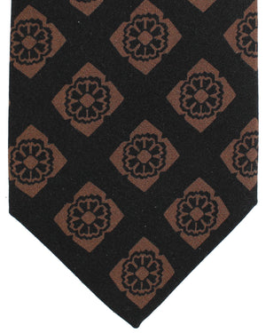 Luigi Borrelli Tie Brown Medallions