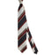 Luigi Borrelli Silk Tie Black Gray Maroon Stripes