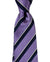 Luigi Borrelli Silk Tie Lilac Brown Dark Navy Stripes