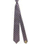 Luigi Borrelli Silk Tie Gray Brown Purple Stripes