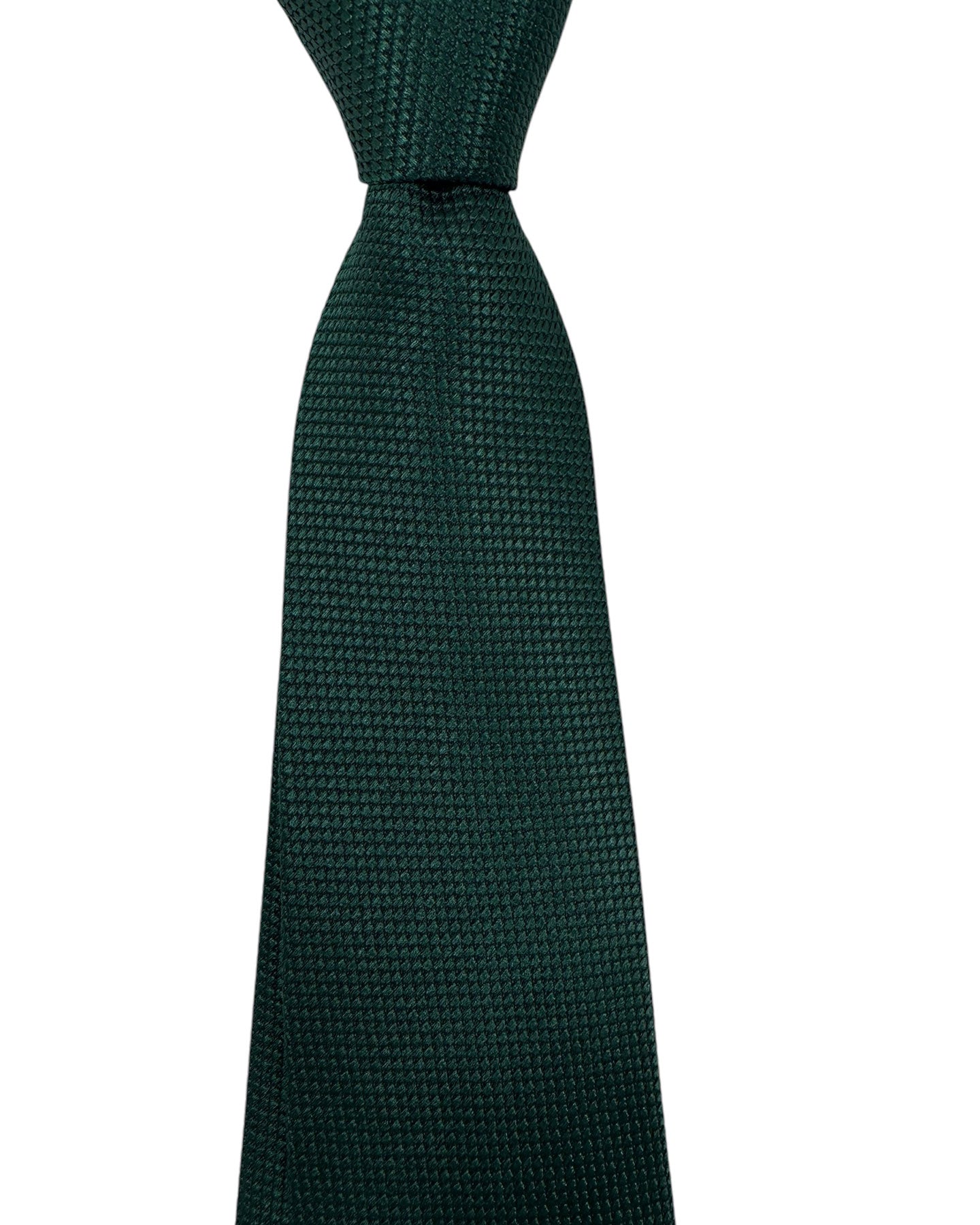 Luigi Borrelli Silk Tie Dark Green Pattern