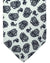 Borrelli Tie White Black Paisley