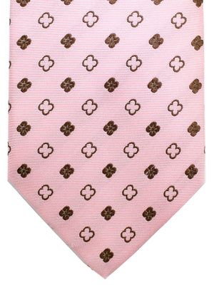 Luigi Borrelli Tie Pink Brown Floral