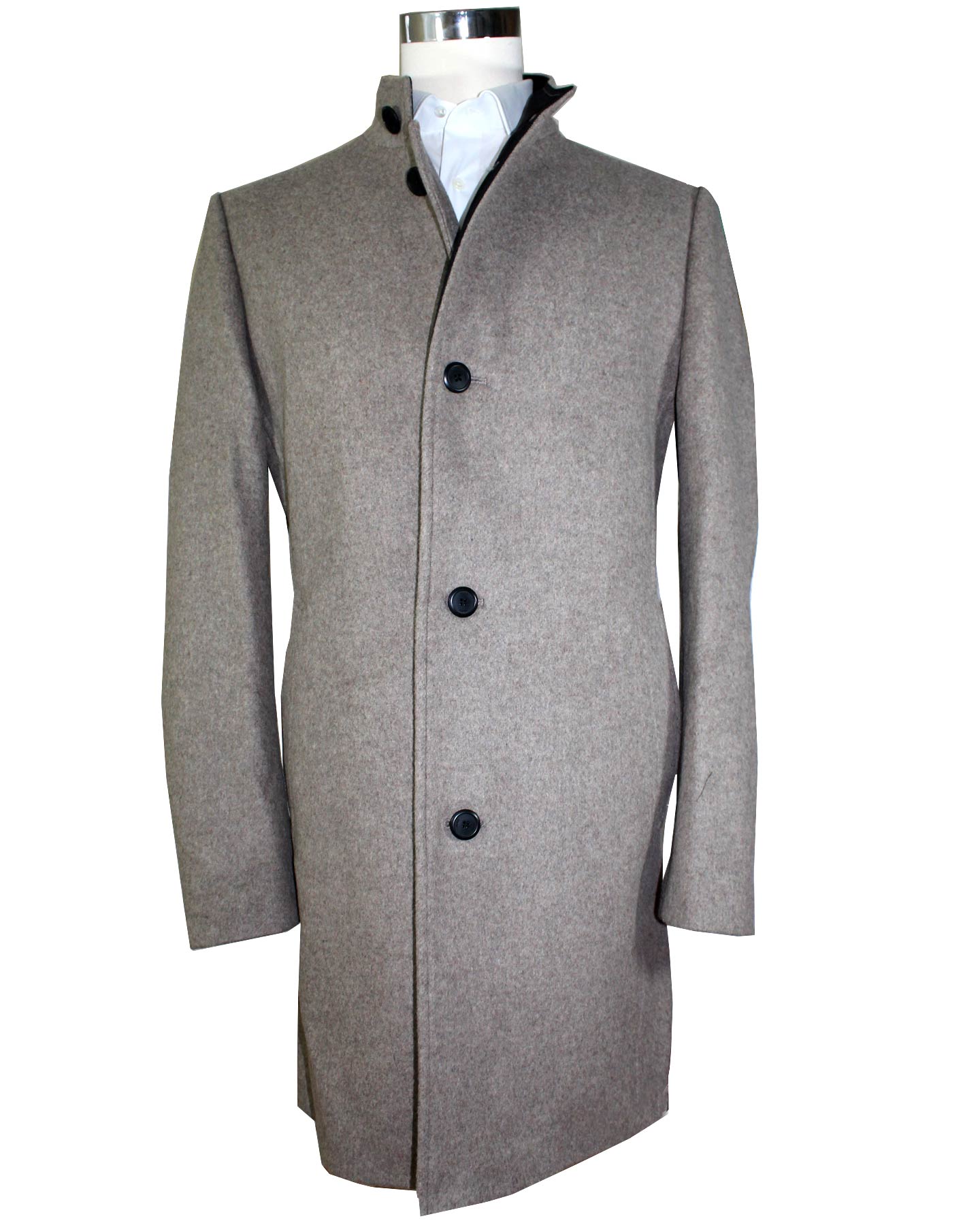 Hugo Boss Wool Coat Medium Beige Long Coat