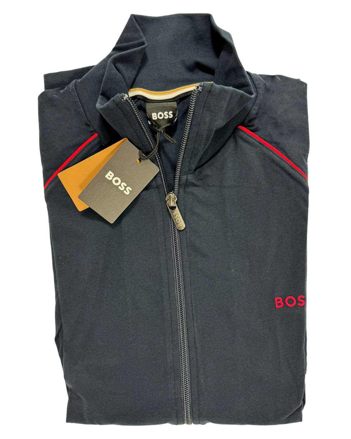 Hugo Boss Zip Sweater Men Track Jacket Dark Blue M SALE