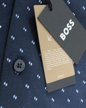 Hugo Boss Shirt Midnight Blue Pattern - Slim Fit XXXL