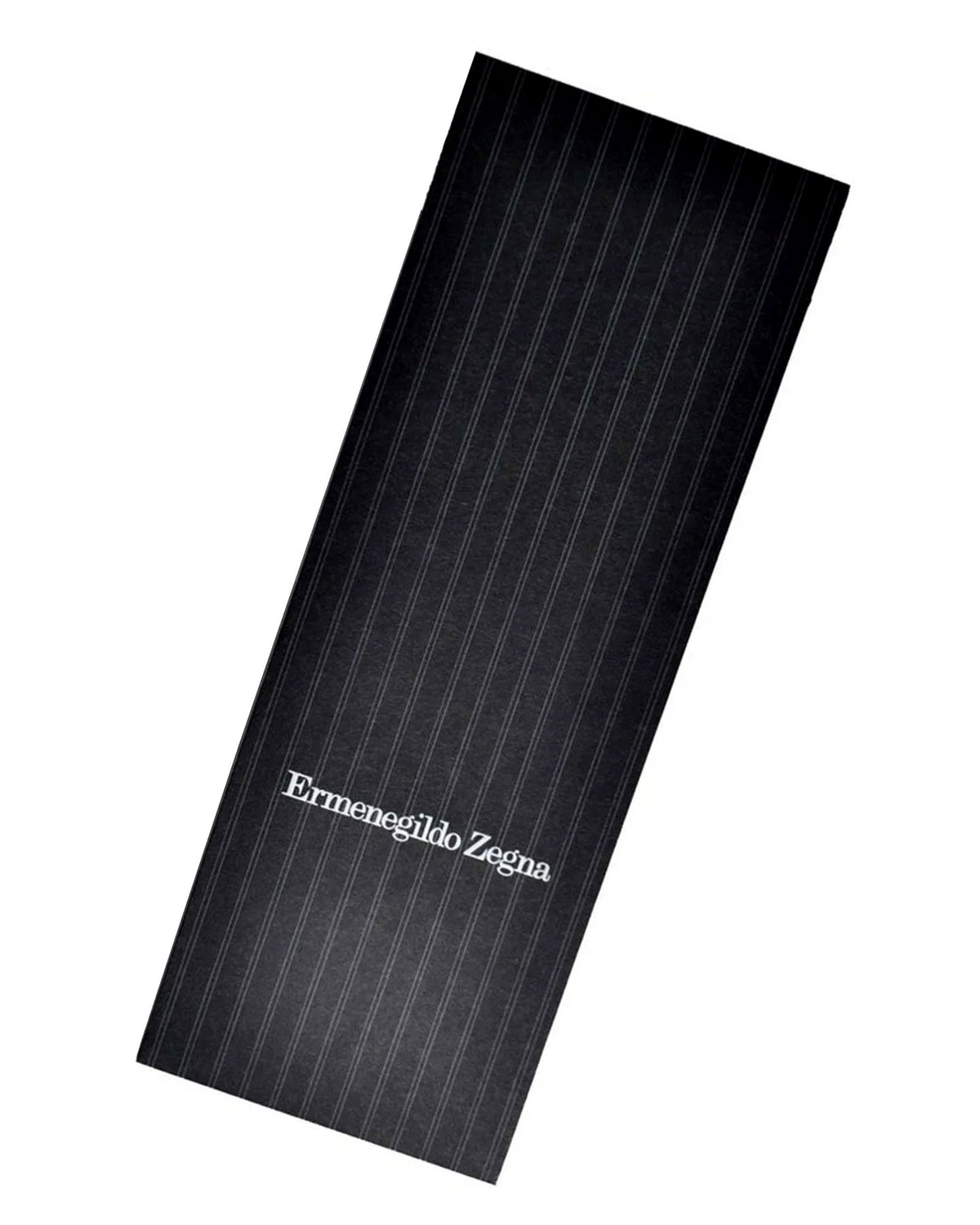 Z Zegna Tie Gray Black Design - Cotton Skinny Necktie